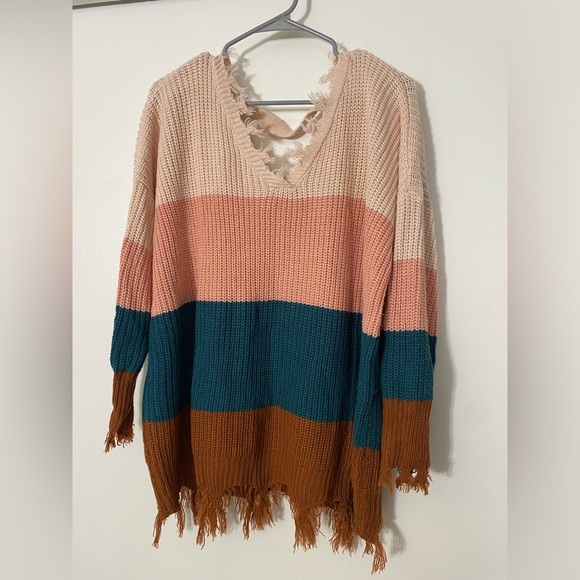 Rue21 Sweaters - Rue21 Multicolor Striped Sweater Size 2X